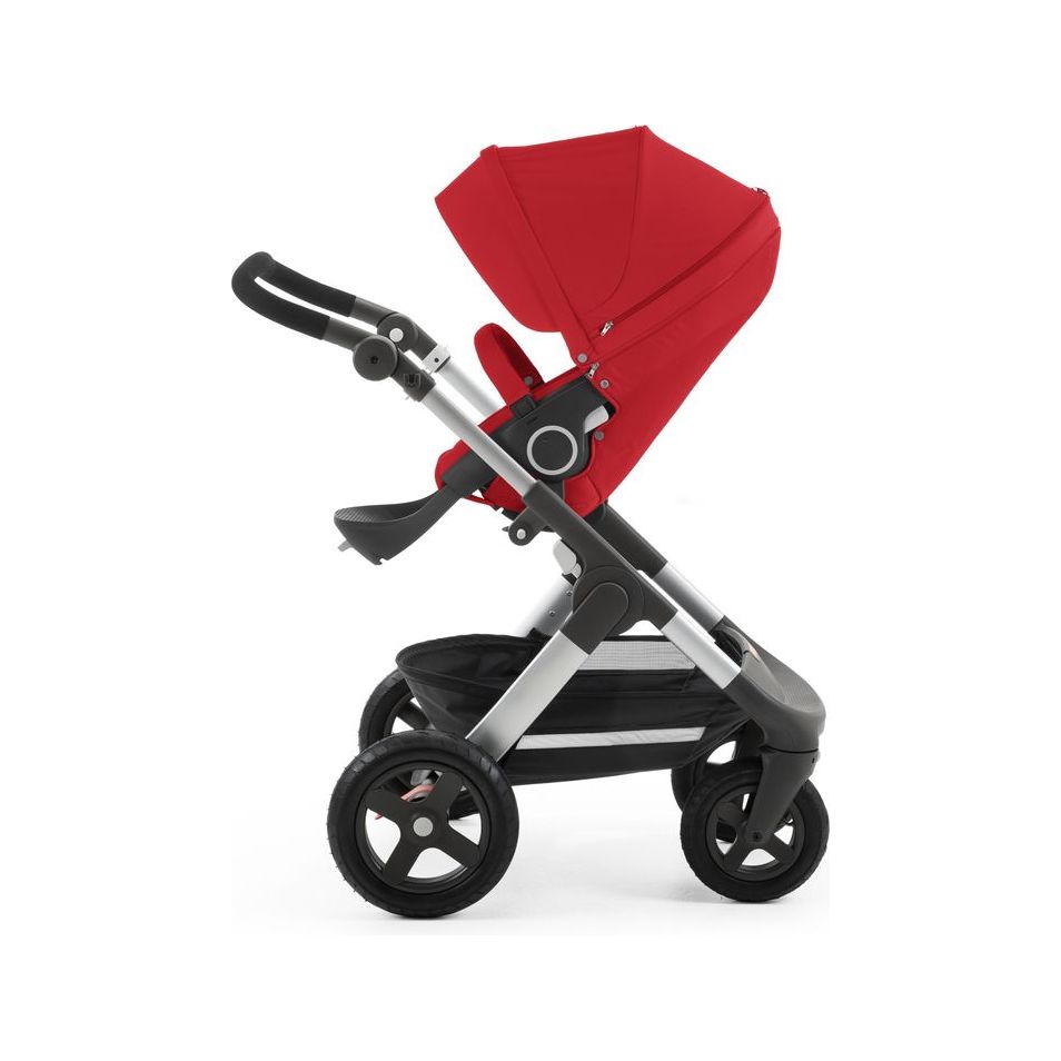 stokke trailz with terrain wheels Stokke Trailz All-Terrain Stroller, Red – Maison Baby & Kids