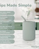 Wee Sprout Silicone Training Cup + Straw System, 4oz