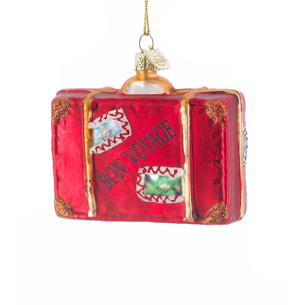 Kurt Adler Noble Gems Suitcase Ornament