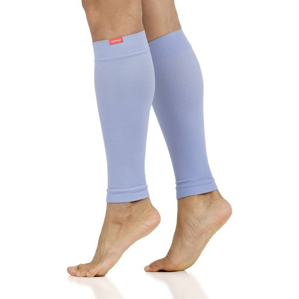 VIM & VIGR Compression Leg Sleeves 15-20 mmHg (Lavender Solid