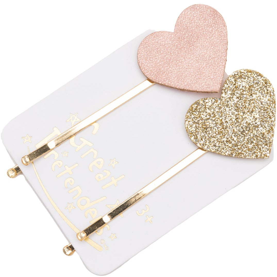 Great Pretenders Boutique Matte Star/Heart Bobbypins - 2pc Great Pretenders Boutique Matte Star/Heart Bobbypins - 2pc