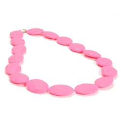 pink teething necklace for mom