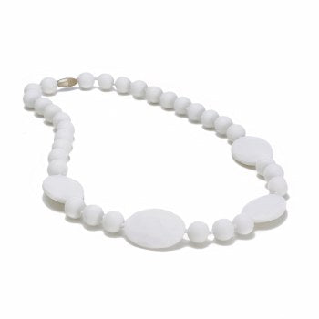 white teething necklace for mom